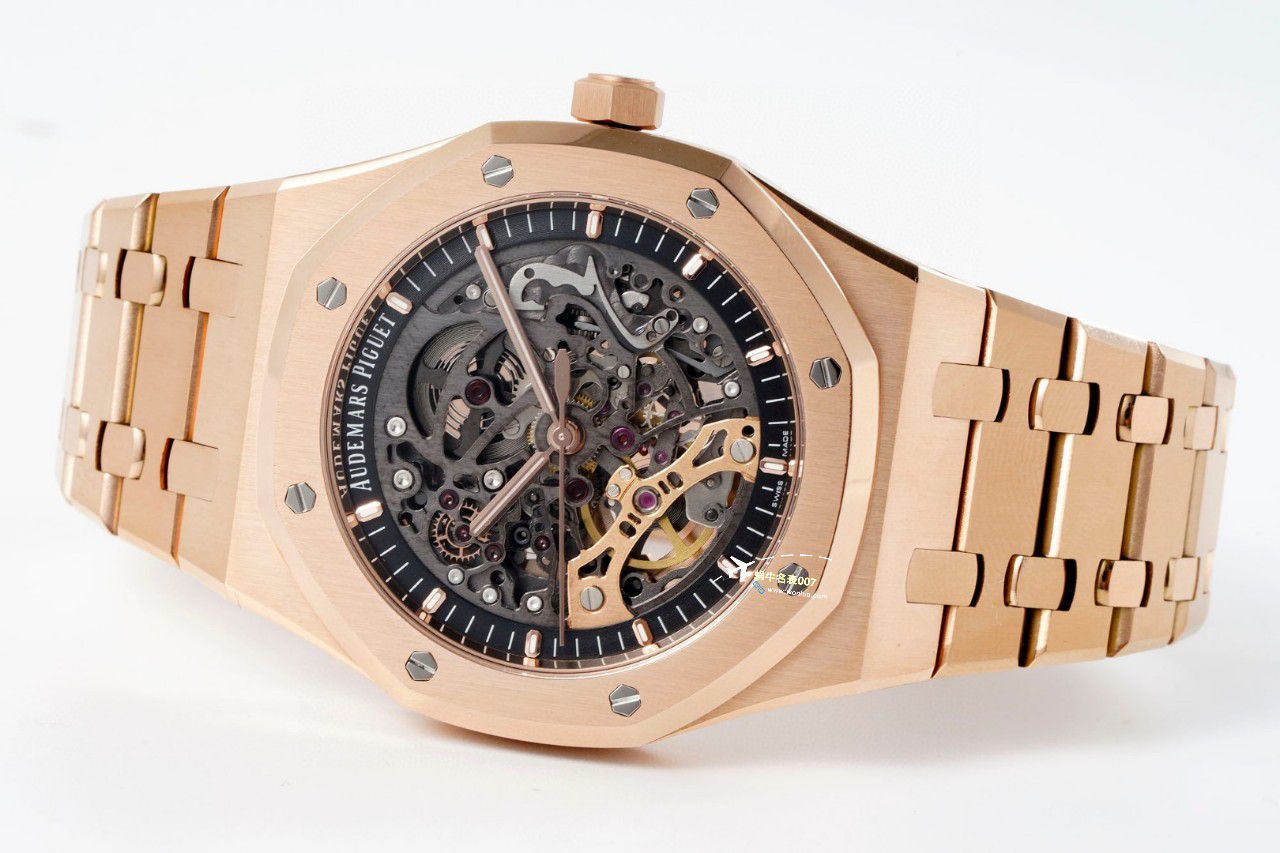 APS Factory Audemars Piguet 双摆轮镂空15407ST.OO.1220ST.01和15407OR.OO.1220OR.01一比一超A高仿手表 / AP232