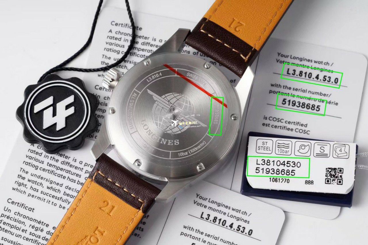ZF Factory 一比一超A高仿手表 Longines 运动系列L3.410.4.93.0，L3.410.4.63.6，L3.410.4.53.6 wrist watch  / L177