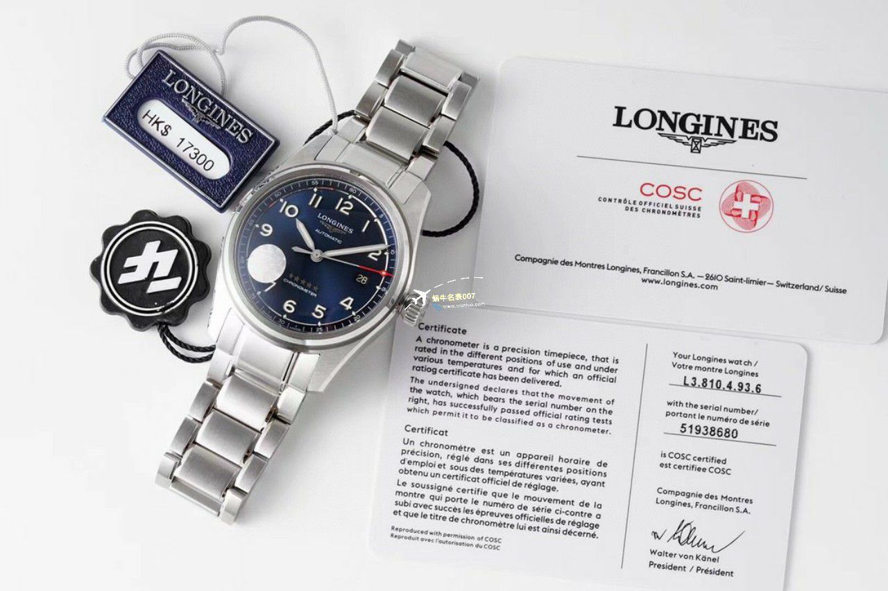 ZF Factory 一比一超A高仿手表 Longines 运动系列L3.410.4.93.0，L3.410.4.63.6，L3.410.4.53.6 wrist watch  / L177