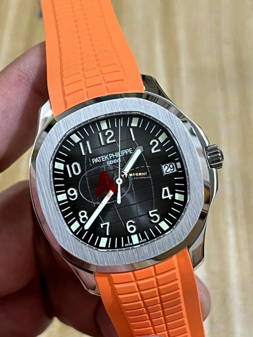 3K Factory 一比一复刻高仿手表 PATEK PHILIPPE AQUANAUT手雷5167R-001一体 Movement 升级版 wrist watch  / BD371