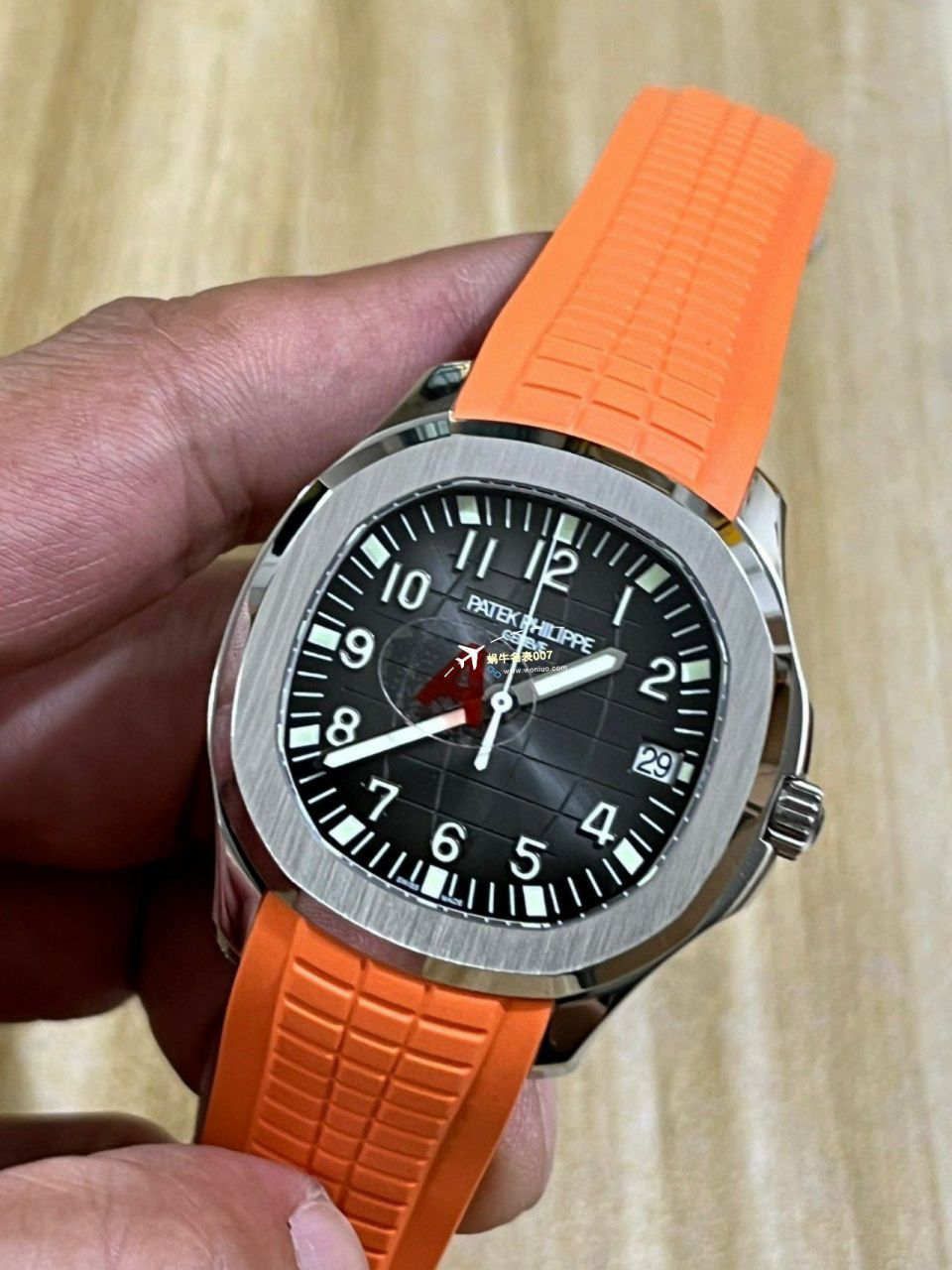 3K Factory 一比一复刻高仿手表 PATEK PHILIPPE AQUANAUT手雷5167R-001一体 Movement 升级版 wrist watch  / BD371