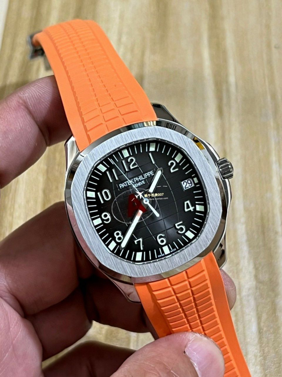 3K Factory 一比一复刻高仿手表 PATEK PHILIPPE AQUANAUT手雷5167R-001一体 Movement 升级版 wrist watch  / BD371