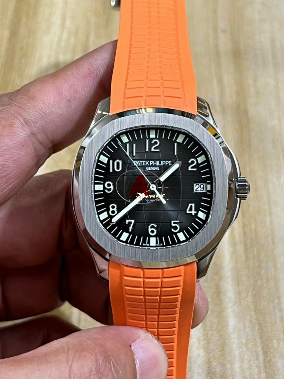 3K Factory 一比一复刻高仿手表 PATEK PHILIPPE AQUANAUT手雷5167R-001一体 Movement 升级版 wrist watch  / BD371