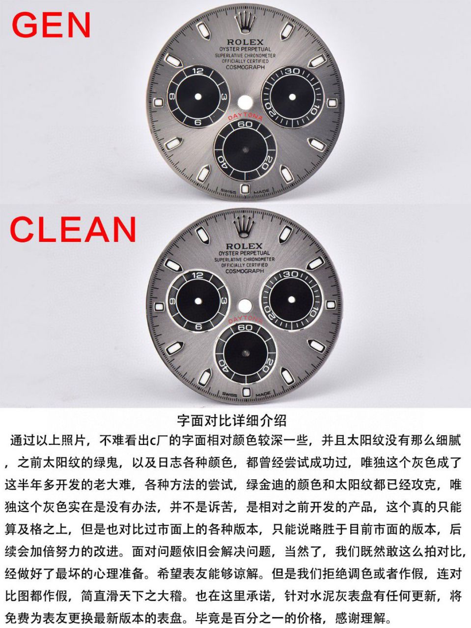  Video analysis clean Factory 4130 Movement  Rolex  Ditongna 熊猫迪m116500ln-0001等 top 一比一高仿手表 / R763