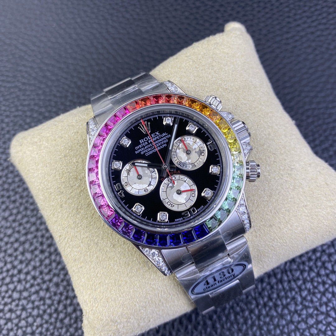  Video analysis clean Factory 4130 Movement  Rolex  Ditongna 熊猫迪m116500ln-0001等 top 一比一高仿手表 / R763