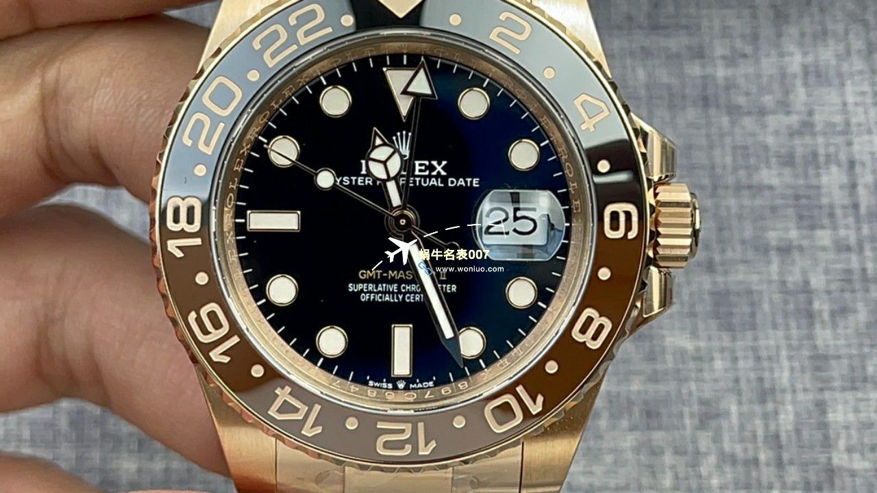 C+ Factory  top 1比1高仿复刻手表 Rolex  GMT MASTER II系列m126715chnr-0001，m126711chnr-0002沙士圈大闸蟹，m126710blro-0001可乐圈，m126719blro-0002（陨石面） / R767