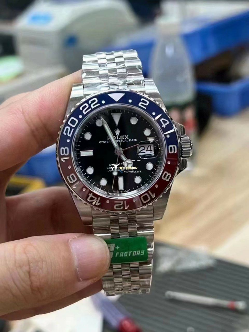 C+ Factory  top 1比1高仿复刻手表 Rolex  GMT MASTER II系列m126715chnr-0001，m126711chnr-0002沙士圈大闸蟹，m126710blro-0001可乐圈，m126719blro-0002（陨石面） / R767