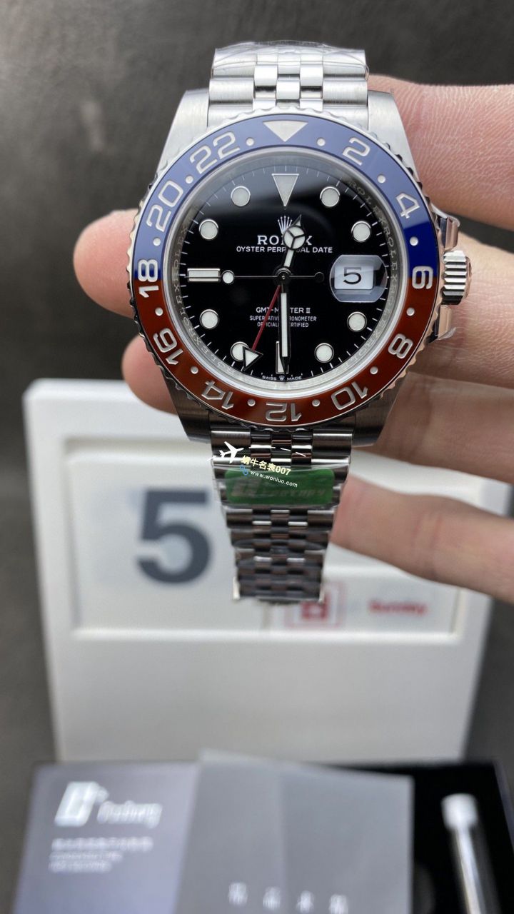 C+ Factory  top 1比1高仿复刻手表 Rolex  GMT MASTER II系列m126715chnr-0001，m126711chnr-0002沙士圈大闸蟹，m126710blro-0001可乐圈，m126719blro-0002（陨石面） / R767
