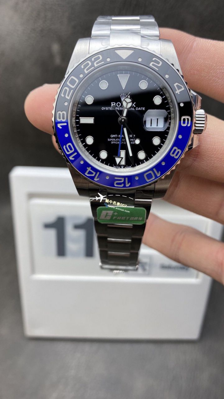 C+ Factory  top 1比1高仿复刻手表 Rolex  GMT MASTER II系列m126715chnr-0001，m126711chnr-0002沙士圈大闸蟹，m126710blro-0001可乐圈，m126719blro-0002（陨石面） / R767