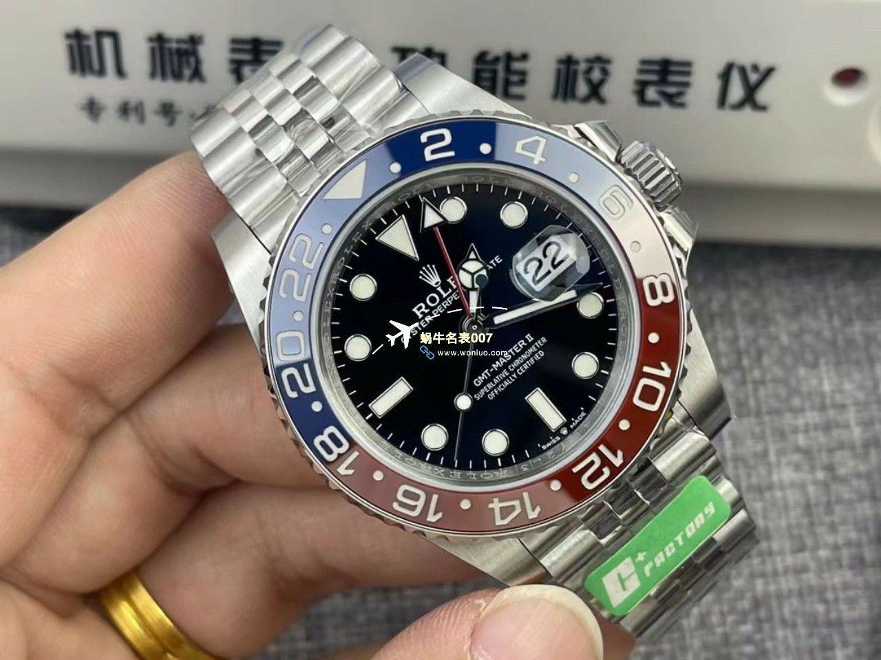 C+ Factory  top 1比1高仿复刻手表 Rolex  GMT MASTER II系列m126715chnr-0001，m126711chnr-0002沙士圈大闸蟹，m126710blro-0001可乐圈，m126719blro-0002（陨石面） / R767
