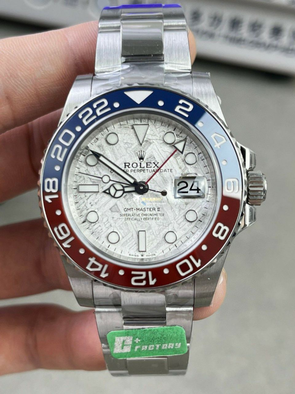 C+ Factory  top 1比1高仿复刻手表 Rolex  GMT MASTER II系列m126715chnr-0001，m126711chnr-0002沙士圈大闸蟹，m126710blro-0001可乐圈，m126719blro-0002（陨石面） / R767