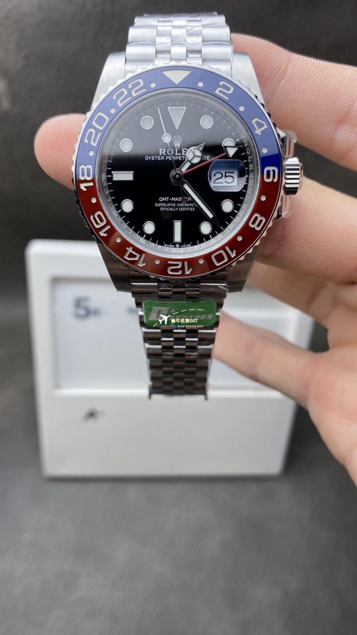 C+ Factory  top 1比1高仿复刻手表 Rolex  GMT MASTER II系列m126715chnr-0001，m126711chnr-0002沙士圈大闸蟹，m126710blro-0001可乐圈，m126719blro-0002（陨石面） / R767