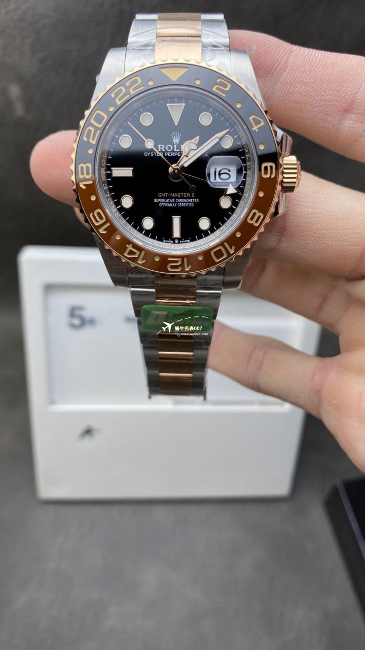 C+ Factory  top 1比1高仿复刻手表 Rolex  GMT MASTER II系列m126715chnr-0001，m126711chnr-0002沙士圈大闸蟹，m126710blro-0001可乐圈，m126719blro-0002（陨石面） / R767