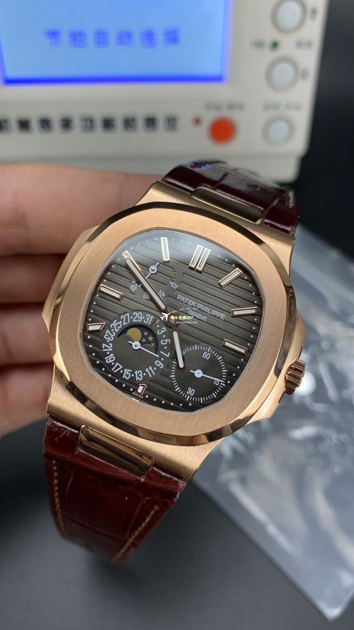 PPF/ZF Factory 一比一 top 复刻高仿手表 PATEK PHILIPPE V2真动能 Nautilus 5712R-001，5712/1R-001金壳 / BD373