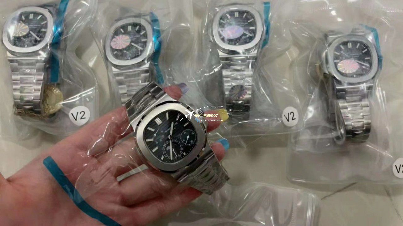 PPF/ZF Factory 一比一 top 复刻高仿手表 PATEK PHILIPPE V2真动能 Nautilus 5712R-001，5712/1R-001金壳 / BD373