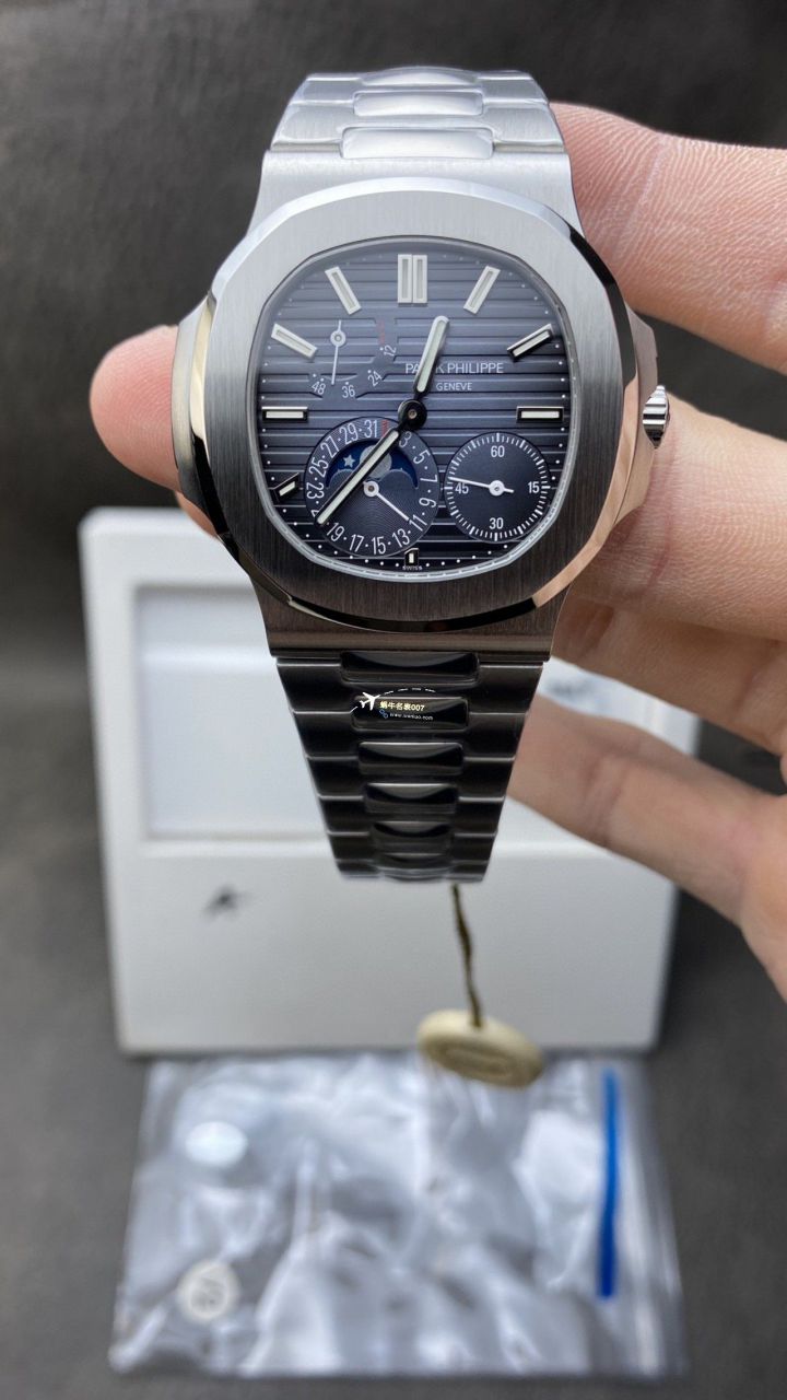PPF/ZF Factory 一比一 top 复刻高仿手表 PATEK PHILIPPE V2真动能 Nautilus 5712R-001，5712/1R-001金壳 / BD373