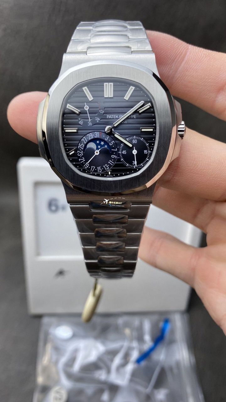 PPF/ZF Factory 一比一 top 复刻高仿手表 PATEK PHILIPPE V2真动能 Nautilus 5712R-001，5712/1R-001金壳 / BD373