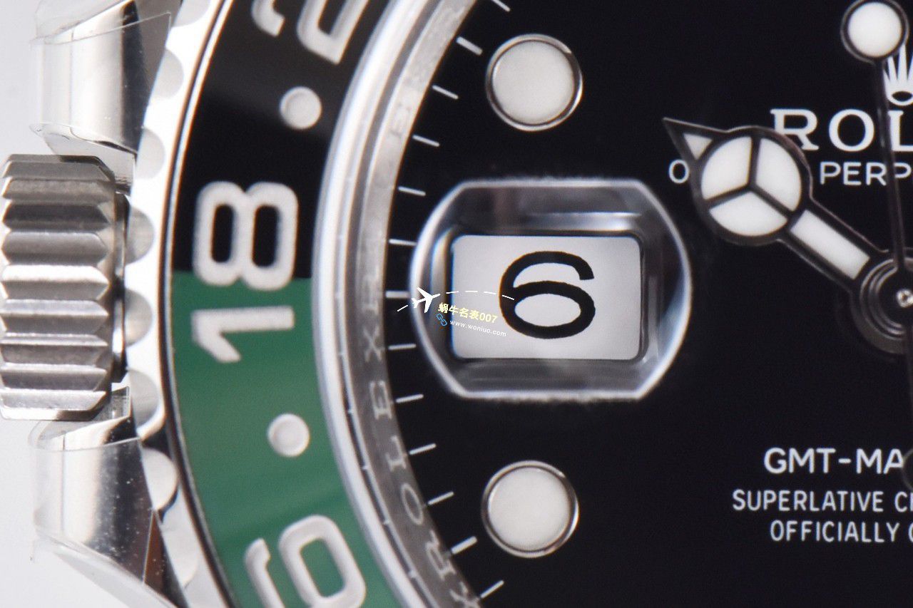 C Factory /clean一比一 top 高仿复刻手表 Rolex  GMT MASTER II左撇子雪碧圈m126720vtnr-0002 / R768