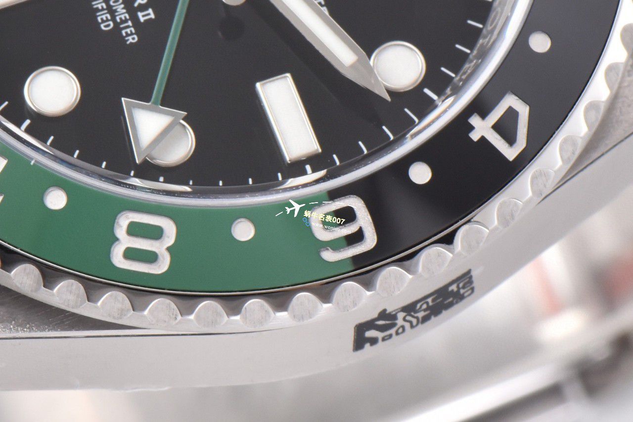 C Factory /clean一比一 top 高仿复刻手表 Rolex  GMT MASTER II左撇子雪碧圈m126720vtnr-0002 / R768