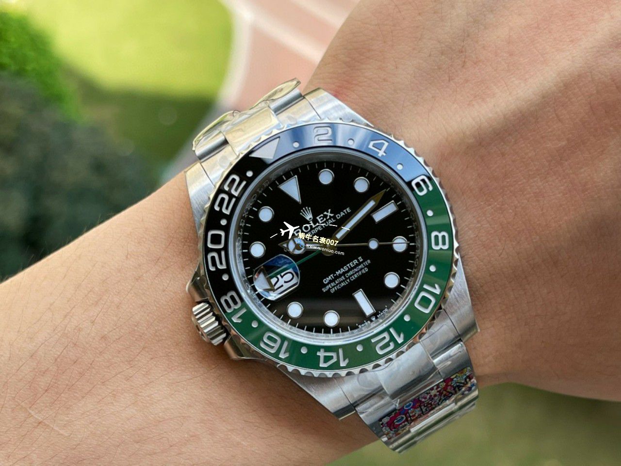 C Factory /clean一比一 top 高仿复刻手表 Rolex  GMT MASTER II左撇子雪碧圈m126720vtnr-0002 / R768