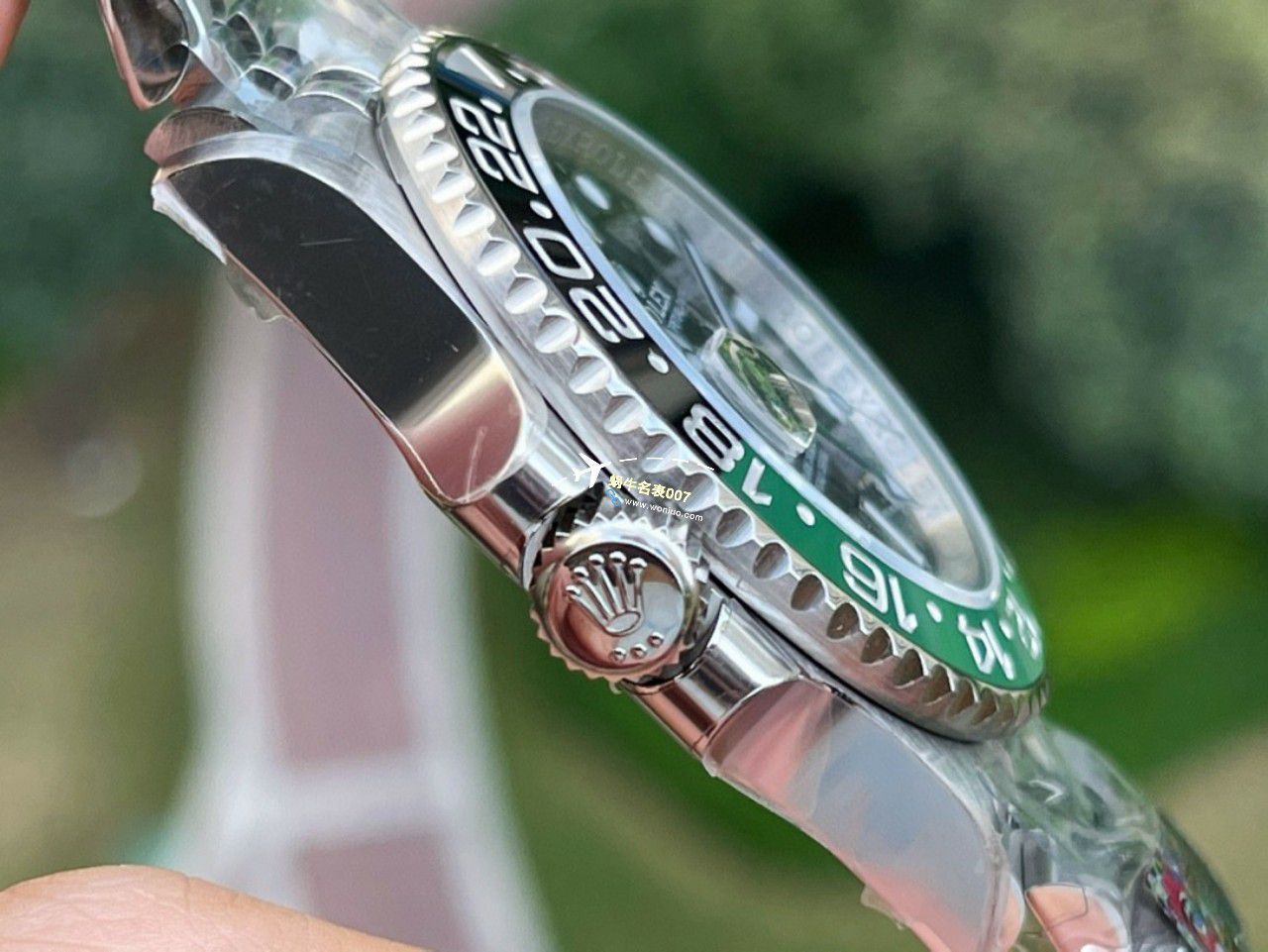 C Factory /clean一比一 top 高仿复刻手表 Rolex  GMT MASTER II左撇子雪碧圈m126720vtnr-0002 / R768