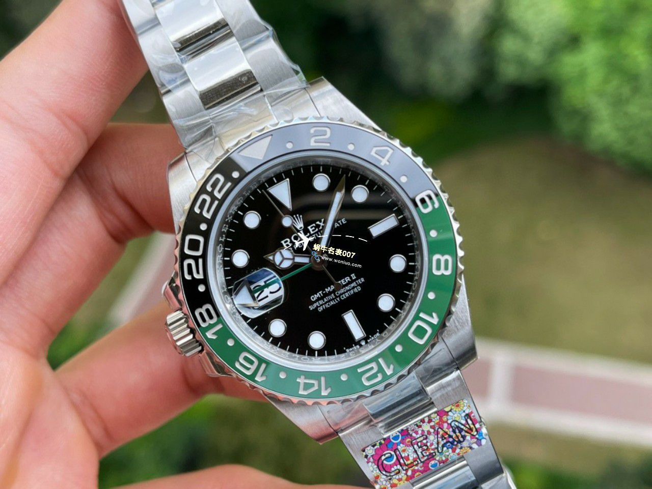 C Factory /clean一比一 top 高仿复刻手表 Rolex  GMT MASTER II左撇子雪碧圈m126720vtnr-0002 / R768