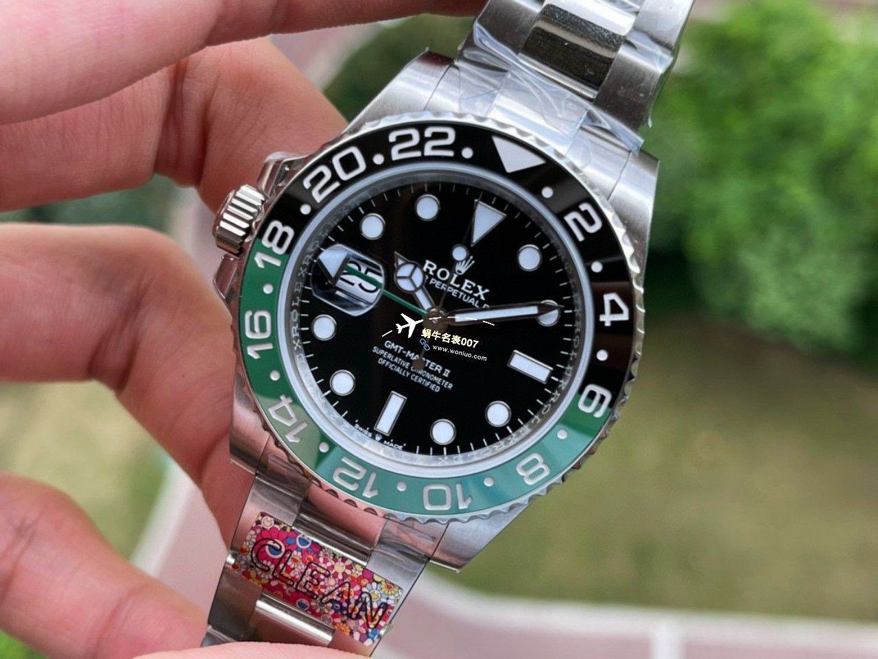 C Factory /clean一比一 top 高仿复刻手表 Rolex  GMT MASTER II左撇子雪碧圈m126720vtnr-0002 / R768