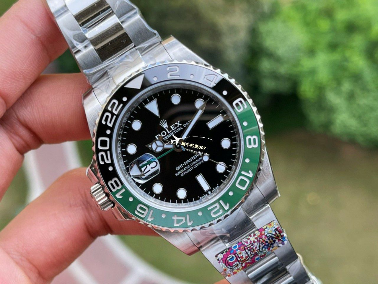 C Factory /clean一比一 top 高仿复刻手表 Rolex  GMT MASTER II左撇子雪碧圈m126720vtnr-0002 / R768
