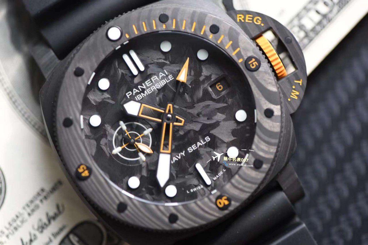 VS Factory 一比一 top 复刻高仿手表Panerai PAM01324、PAM1324 carbon fiber  / VSPAM01324