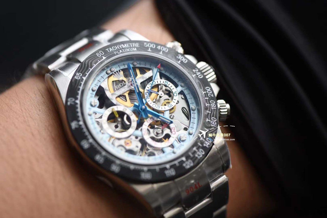 N Factory 出品 Rolex 超级限定版镂空 Ditongna 独家4130计时镂空 Movement  wrist watch  / R776
