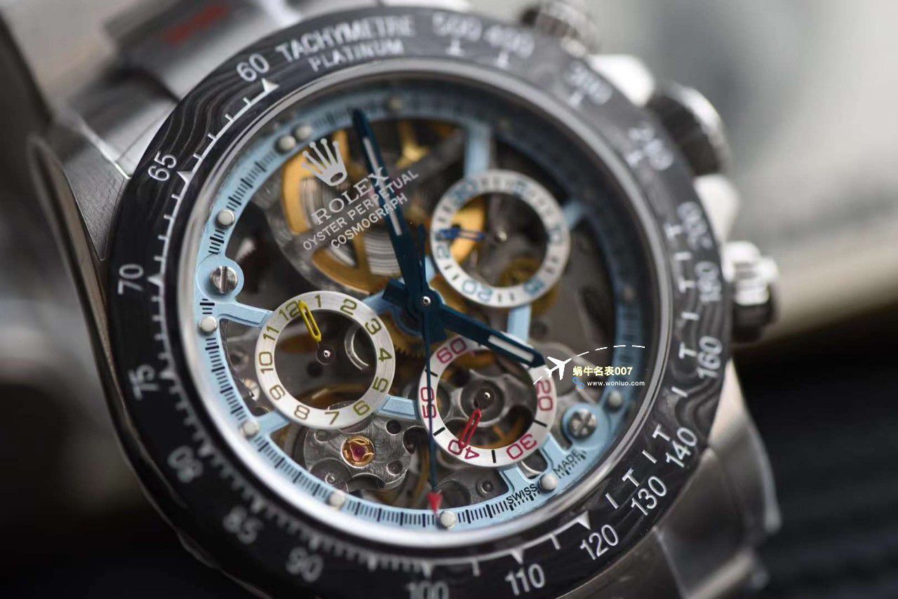 N Factory 出品 Rolex 超级限定版镂空 Ditongna 独家4130计时镂空 Movement  wrist watch  / R776