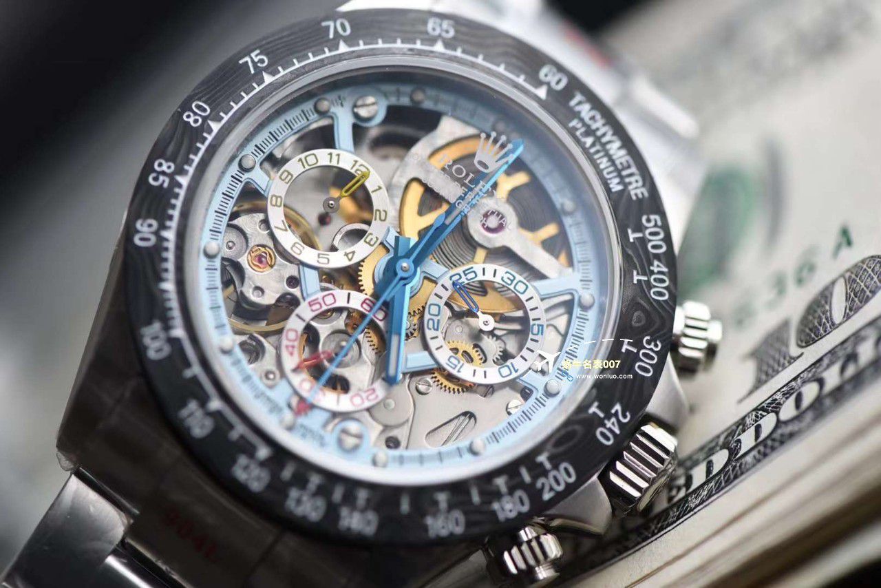 N Factory 出品 Rolex 超级限定版镂空 Ditongna 独家4130计时镂空 Movement  wrist watch  / R776