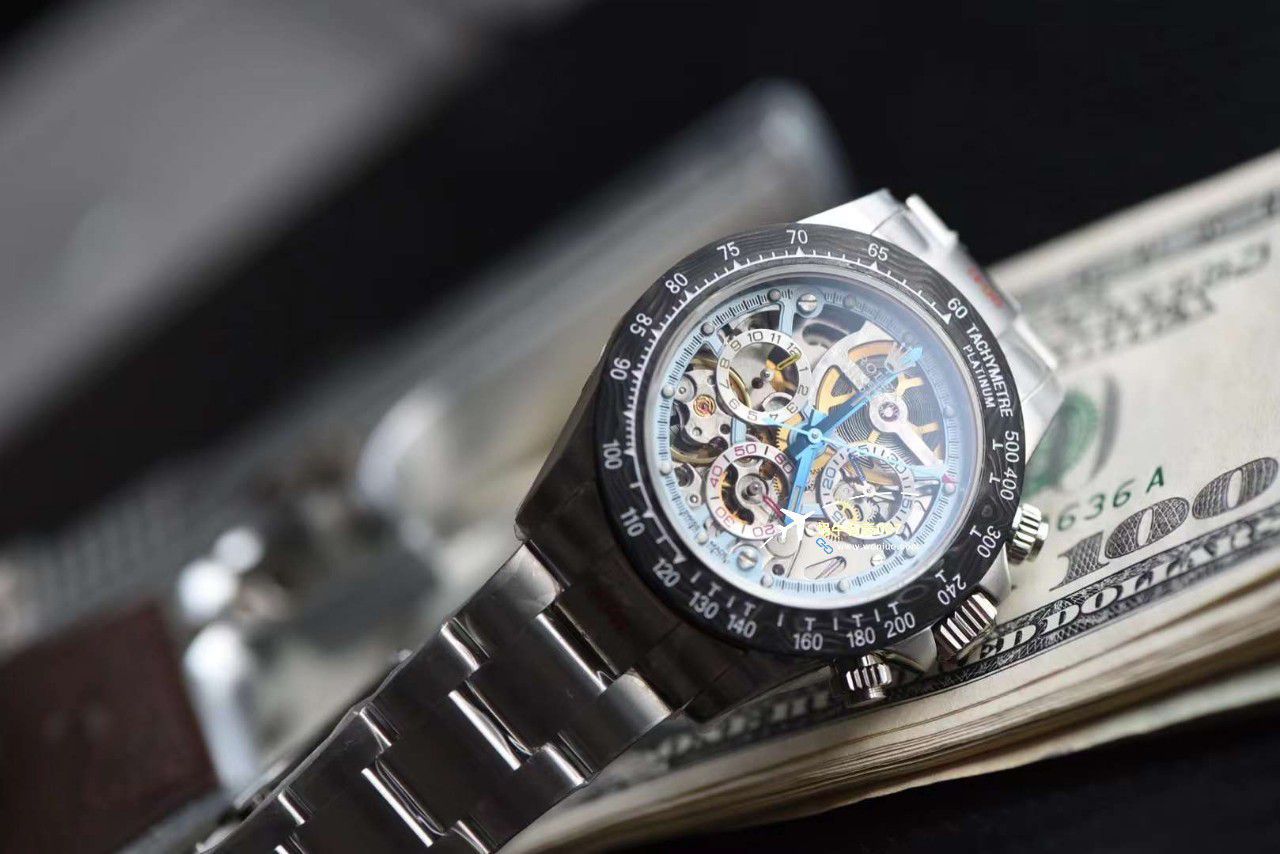 N Factory 出品 Rolex 超级限定版镂空 Ditongna 独家4130计时镂空 Movement  wrist watch  / R776