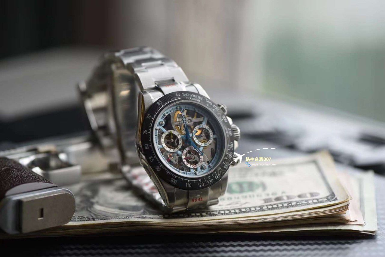 N Factory 出品 Rolex 超级限定版镂空 Ditongna 独家4130计时镂空 Movement  wrist watch  / R776
