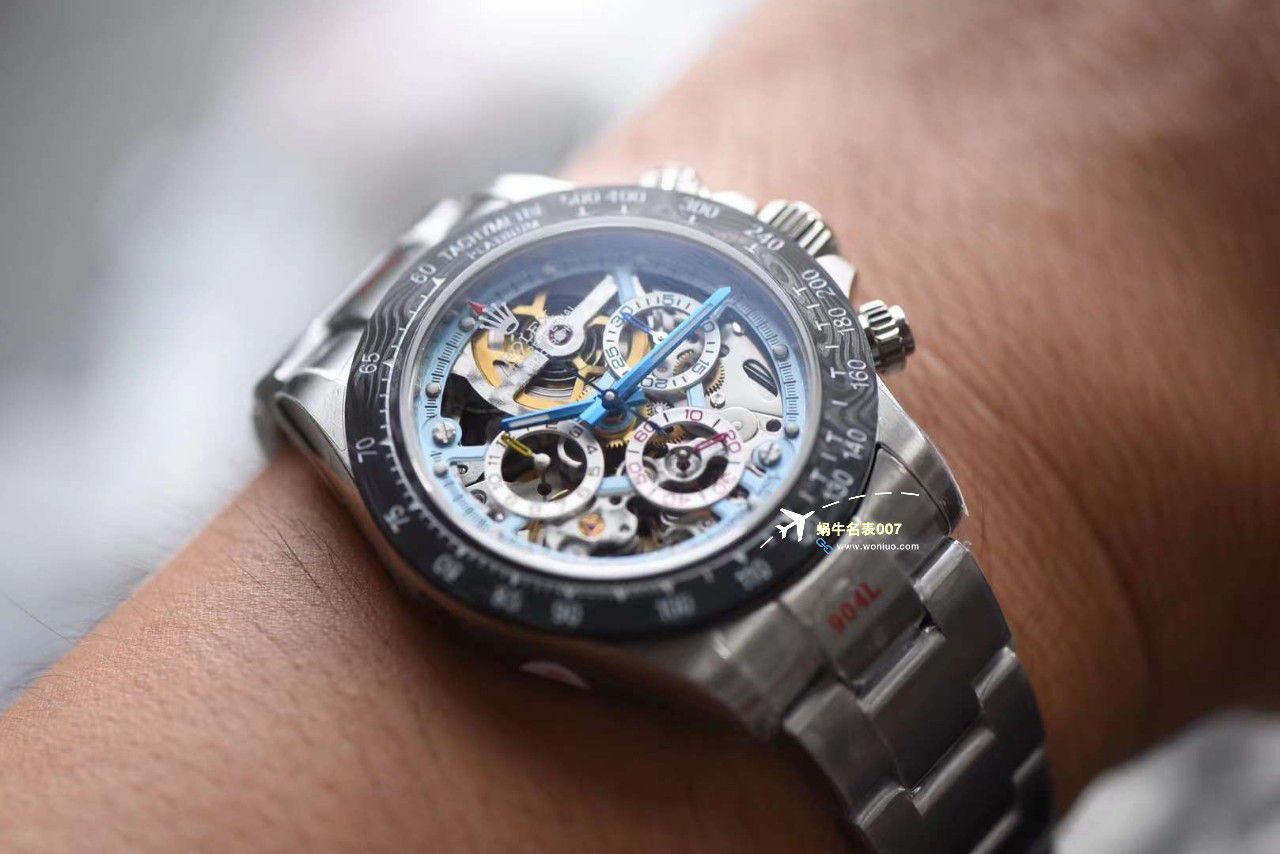 N Factory 出品 Rolex 超级限定版镂空 Ditongna 独家4130计时镂空 Movement  wrist watch  / R776