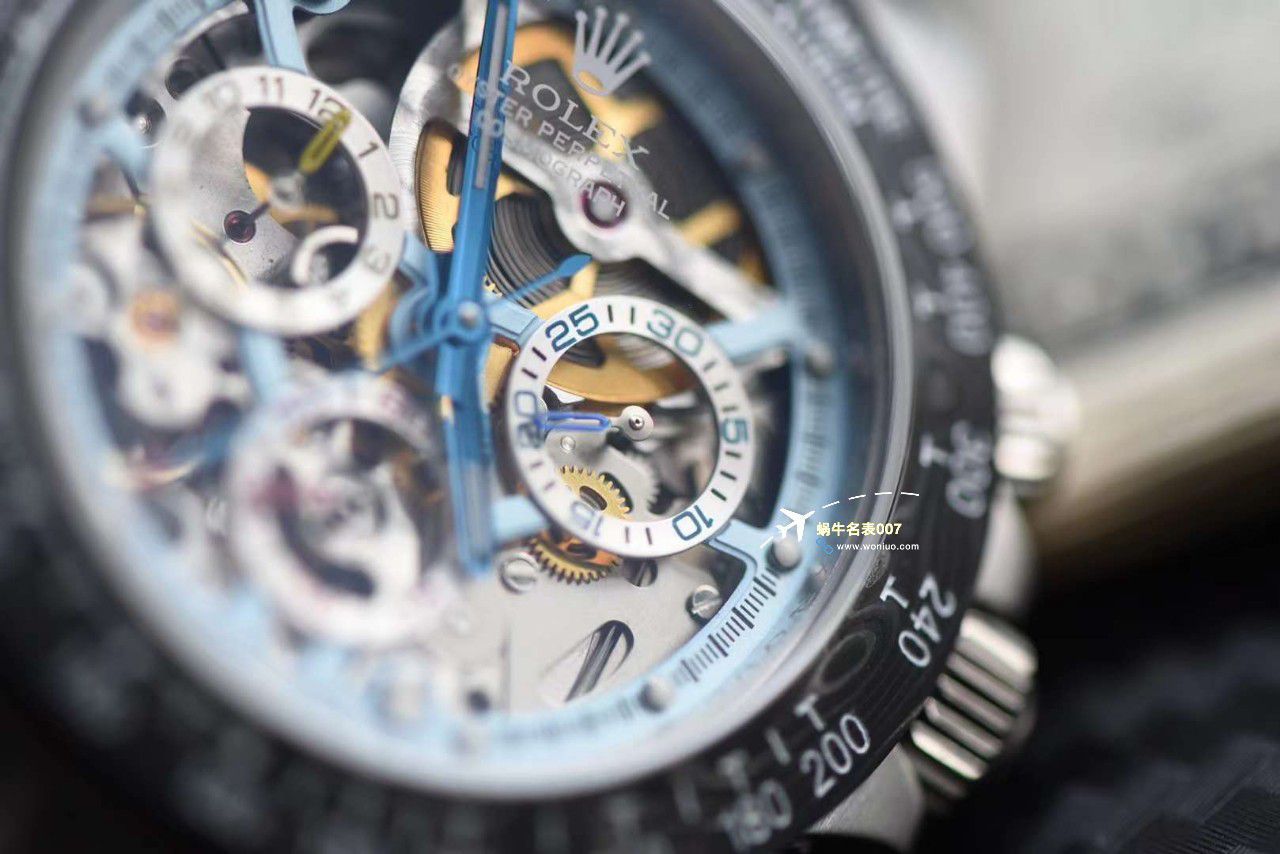 N Factory 出品 Rolex 超级限定版镂空 Ditongna 独家4130计时镂空 Movement  wrist watch  / R776