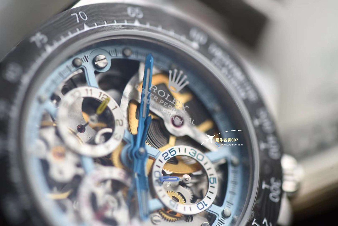 N Factory 出品 Rolex 超级限定版镂空 Ditongna 独家4130计时镂空 Movement  wrist watch  / R776