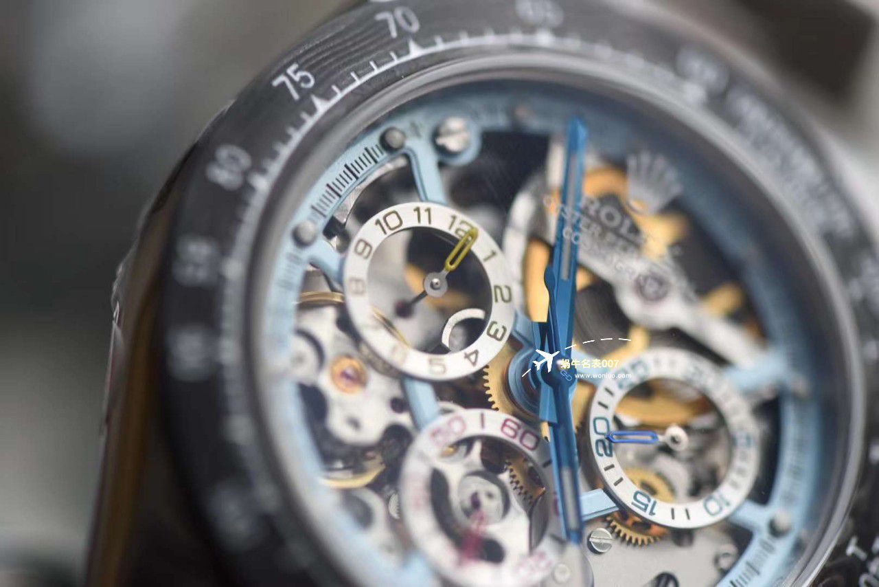 N Factory 出品 Rolex 超级限定版镂空 Ditongna 独家4130计时镂空 Movement  wrist watch  / R776