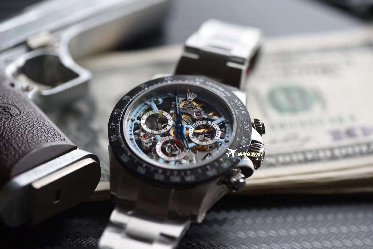N Factory 出品 Rolex 超级限定版镂空 Ditongna 独家4130计时镂空 Movement  wrist watch  / R776