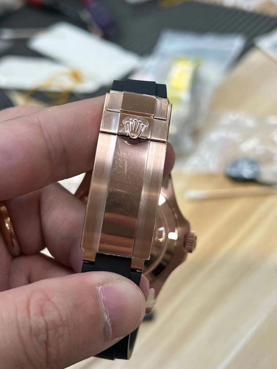  Video analysis VS Factory  Rolex 40MM金 Yacht-Master m126655-0002，M226658-0001 top 复刻高仿手表 / R777