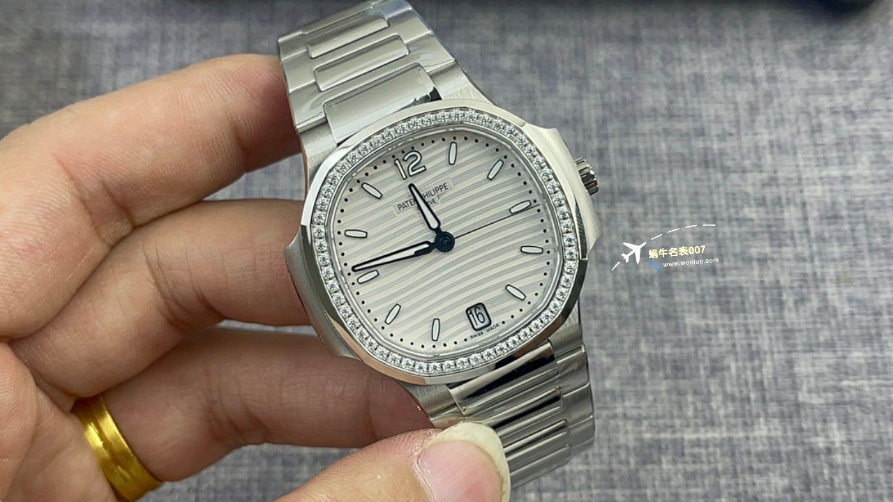 3k Factory  PATEK PHILIPPE  Nautilus 女表 PATEK PHILIPPE 7118/1A-011，7118/1200A-011一比一高仿手表 / BD380