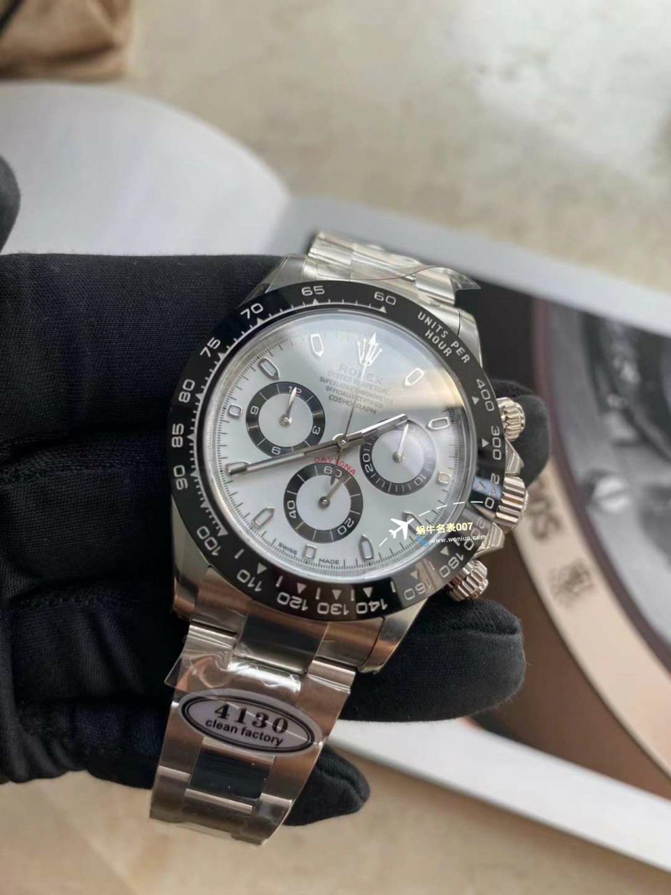  Video analysis clean，C Factory  Rolex  Ditongna 熊猫迪m116500ln-0001超A高仿复刻手表 