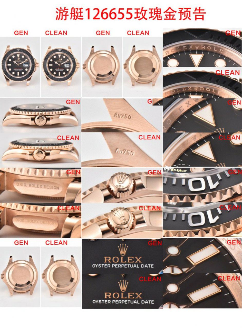 Clean Factory  Rolex  Yacht-Master m126622-0001，m126621-0002，126621-0001 top 高仿复刻手表 / R783