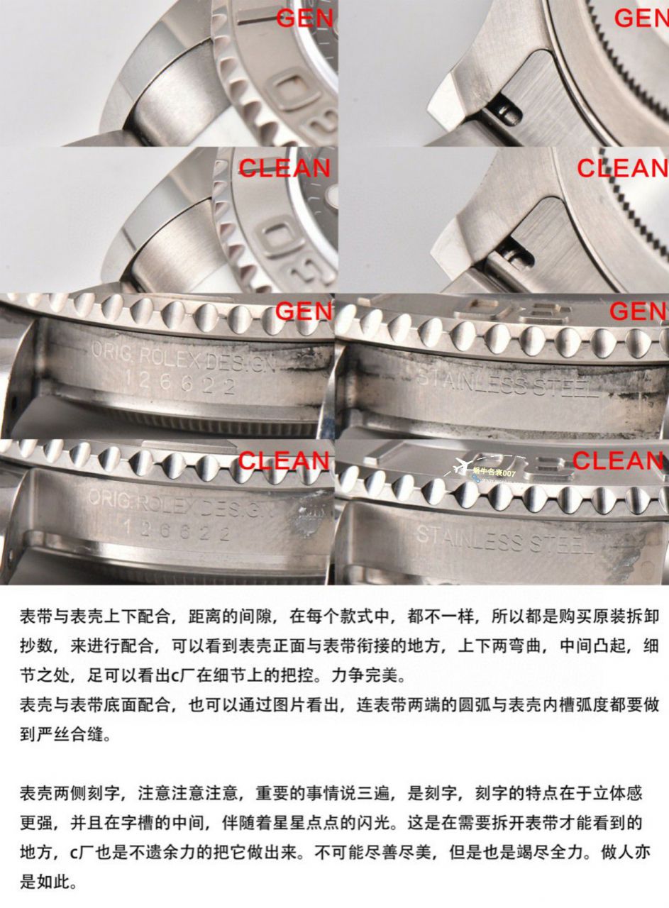 Clean Factory  Rolex  Yacht-Master m126622-0001，m126621-0002，126621-0001 top 高仿复刻手表 / R783