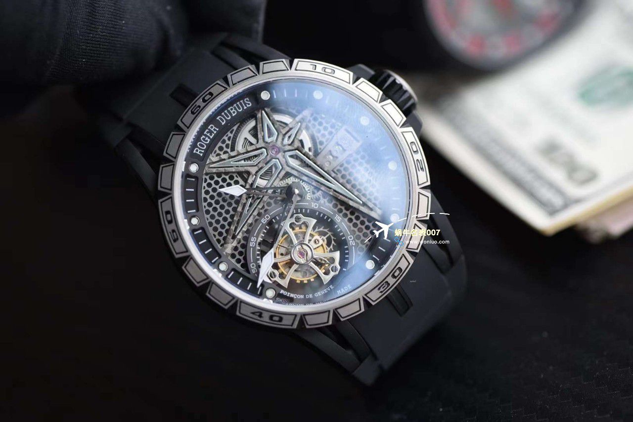  Video analysis BBR Factory 新款Roger Dubuis王者竞速倍耐力单行 top 复刻高仿 Tourbillon RDDBEX0815 wrist watch  / LJ095