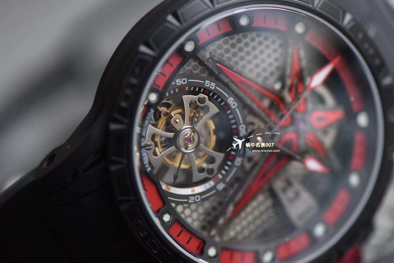  Video analysis BBR Factory 新款Roger Dubuis王者竞速倍耐力单行 top 复刻高仿 Tourbillon RDDBEX0815 wrist watch  / LJ095
