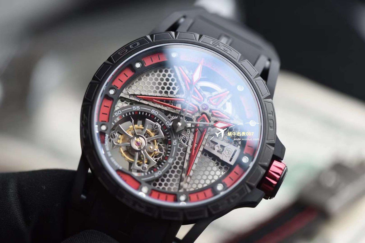 Video analysis BBR Factory 新款Roger Dubuis王者竞速倍耐力单行 top 复刻高仿 Tourbillon RDDBEX0815 wrist watch  / LJ095