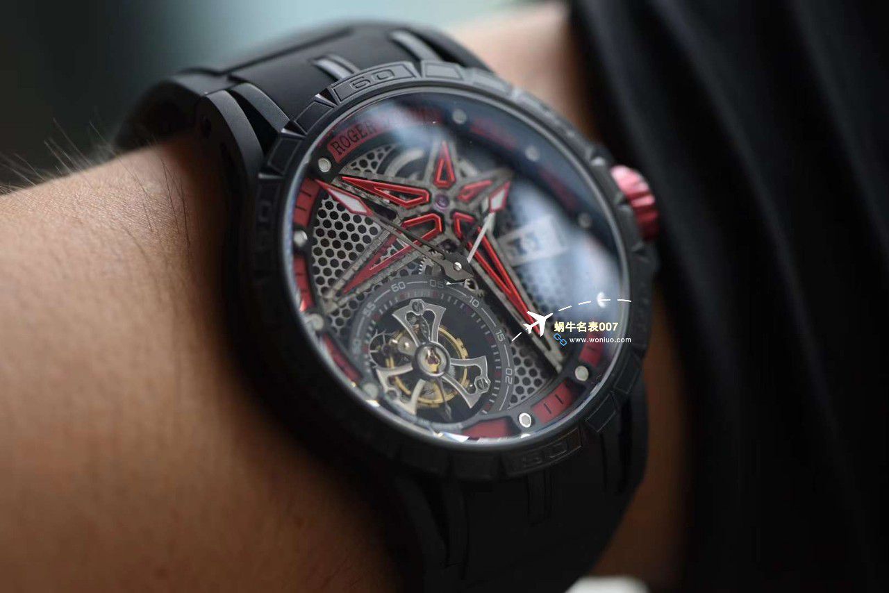  Video analysis BBR Factory 新款Roger Dubuis王者竞速倍耐力单行 top 复刻高仿 Tourbillon RDDBEX0815 wrist watch  / LJ095
