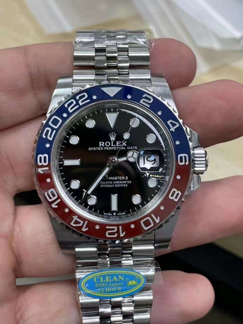 clean Factory  Rolex  GMT MASTER m126710blnr-0002黑蓝国米圈，m126710blro-0001红蓝可乐圈 top 高仿复刻手表 / R786