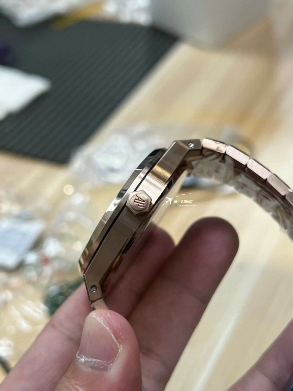  Video analysis APS Factory Audemars Piguet 皇家橡树系列复刻高仿手表15500OR.OO.1220OR.01，15500OR.OO.D002CR.01，15500ST.OO.1220ST.03 wrist watch  / AP233